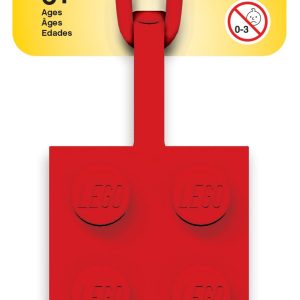 2x4 rood bagagelabel