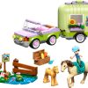 LEGO  42695 Trailer met paard en veulen