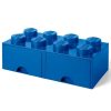 LEGO  5006132 Opbergsteen met 8 noppen en 2 lades – blauw