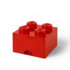 LEGO  5006129 Rode opbergsteen met 4 noppen