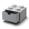 LEGO  5006875 Bureaulade met 4 noppen – grijs