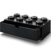 LEGO  5006876 Bureaulade met 8 noppen – zwart