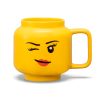 LEGO  5007876 Grote keramische mok met knipogend meisjeshoofd