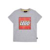 LEGO  5009092 T-shirt met korte mouwen en logo voor kinderen – grijs gemêleerd