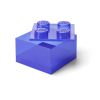 LEGO  5009339 Paarse doorzichtige opbergdoos in de vorm van een steen