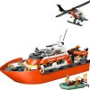 LEGO  60504 Kustwacht reddingsboot met helikopter
