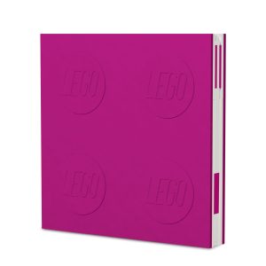 Afsluitbaar notitieboekje met gelpen - paars