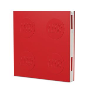 Afsluitbaar notitieboekje met gelpen - rood
