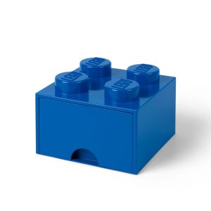 Blauwe opbergsteen met 4 noppen
