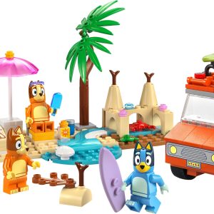 Bluey's autorit naar het strand