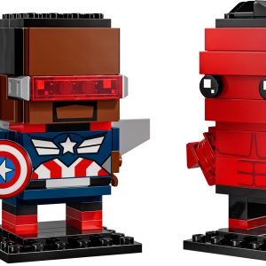 Captain America en Rode Hulk figuren