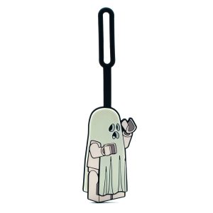 Glow-in-the-dark spook bagagelabel