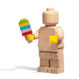 Houten minifiguur