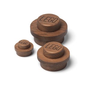 Houten muurhangerset - donker eiken