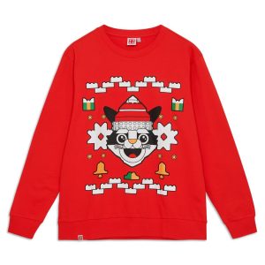 Kerstsweatshirt voor volwassenen - rood
