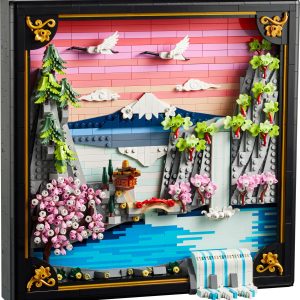 Landschap met Japanse kersenbloesems