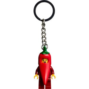 Meisje in chilipeperpak sleutelhanger