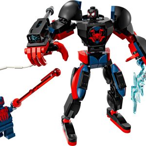Miles Morales mecha vs. Spider-Man 2099