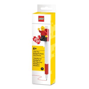 Penvriend gelpen met minifiguur - rood