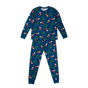 Pyjama voor volwassenen - marineblauw