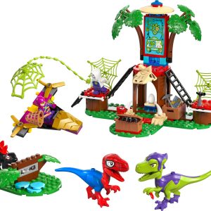 Spidey en Gobby's raptorstrijd bij de boomhut
