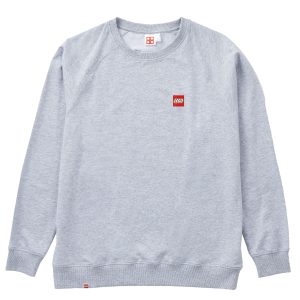 Sweatshirt voor volwassenen - grijs gemêleerd