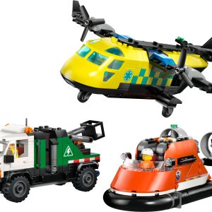 Vliegtuig, servicewagen en hovercraft remix