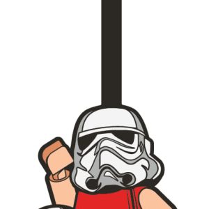 Stormtrooper op vakantie bagagelabel