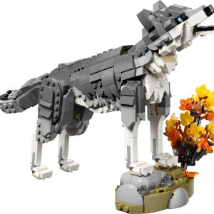 Bosdieren: grijze wolf