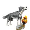 LEGO  31393 Bosdieren: grijze wolf