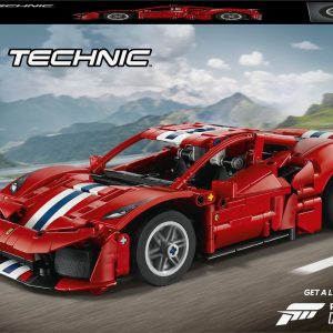 LEGO Technic Ferrari 488 PISTA Auto Speelgoed voor Kinderen en Decoratie 42235