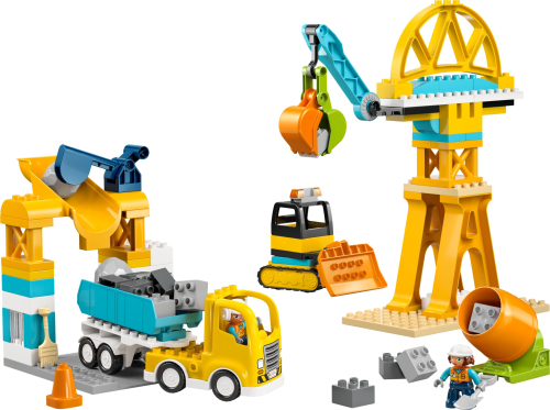 LEGO  10476 3-in-1 bouwplaats en voertuigen