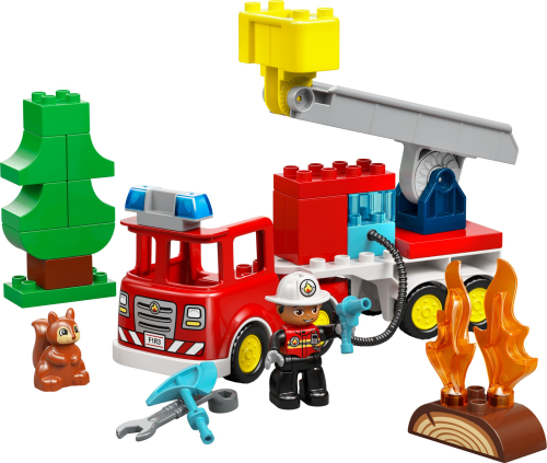 LEGO  10473 Brandweertruck met slang en brandweerman