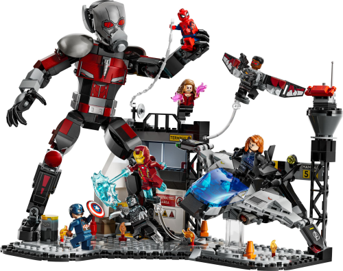 LEGO  76314 Captain America: Civil War actiescène