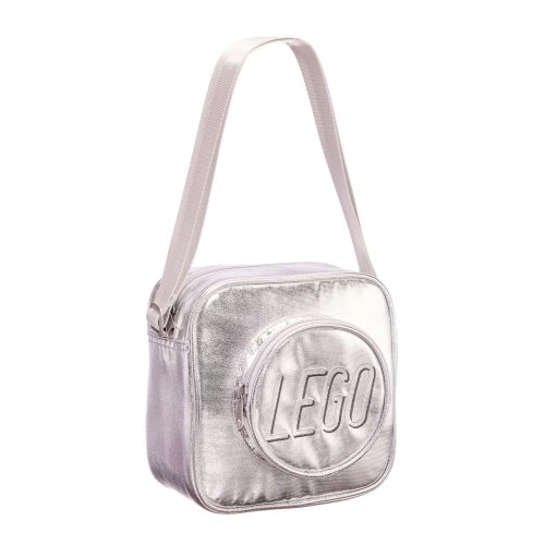 LEGO  5010893 Crossbodytas in de vorm van een kleine steen – zilver