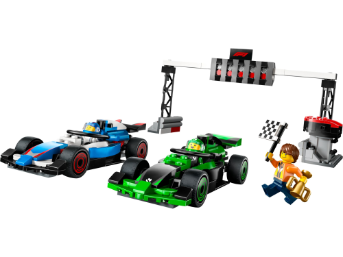 LEGO  60474 F1 grid met VCARB en Sauber racewagens