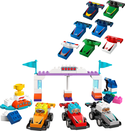 LEGO  10445 F1 team racewagens en coureurs