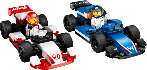 LEGO  60464 F1 Williams Racing en Haas F1 racewagens