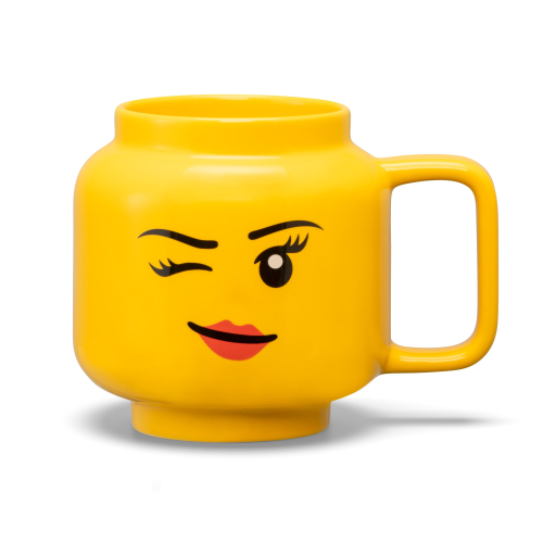LEGO  5007876 Grote keramische mok met knipogend meisjeshoofd