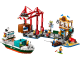 LEGO  60422 Haven met vrachtschip