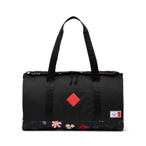 LEGO  5010438 Herschel Heritage weekendtas – zwart met dwarrelende bloemen