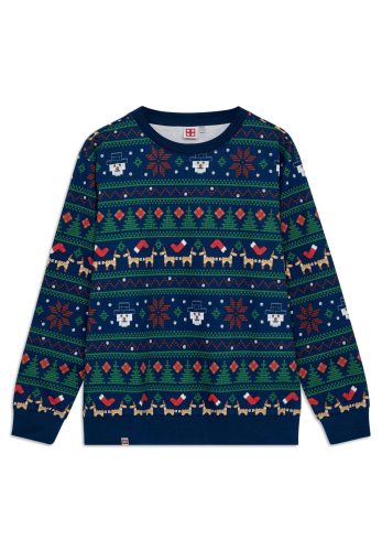 LEGO  5009960 Kerstsweatshirt voor volwassenen – donkerblauw