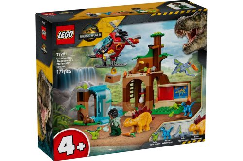 LEGO  77981 Velociraptor, Stegosaurus en Pteranodon redding