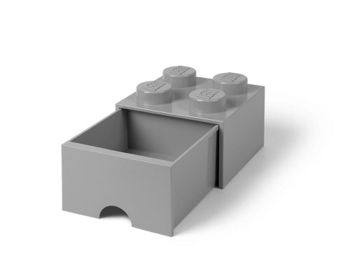 LEGO  5005713 LEGO Steengrijze opslagsteen met 4 noppen en een lade