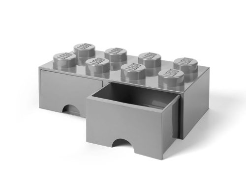 LEGO  5005720 LEGO Steengrijze opslagsteen met 8 noppen en 2 lades