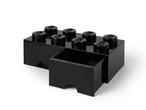 LEGO  5006248 LEGO Zwarte opslagsteen met 8 noppen en 2 lades
