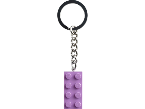 LEGO  854304 Medium lavendel 2×4 sleutelhanger