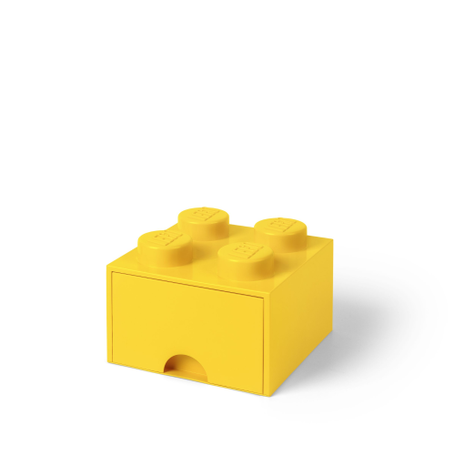 LEGO  5006170 Opbergsteen met 4 noppen en 1 lade – geel