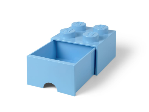LEGO  5006181 Opbergsteen met 4 noppen en 1 lade – lichtblauw