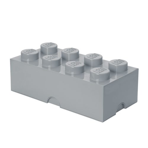 LEGO  5007268 Opbergsteen met 8 noppen – steengrijs